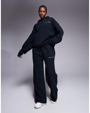 Good For Nothing Seam Detail Wide Leg Relaxed Jogger - Blue