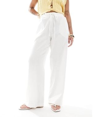 New Look – hose aus leinen - Weiß