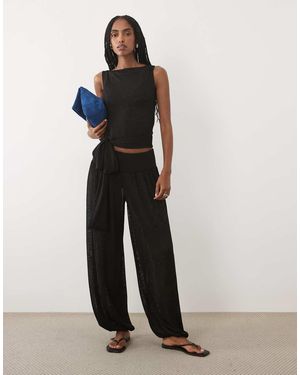 ASOS Doorschijnende Co-Ord Broek - Zwart