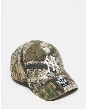 '47 Gorra De Béisbol Con Estampado De Camuflaje De Árbol Y Detalle De Los Ny Yankees Clean Up De - Multicolor