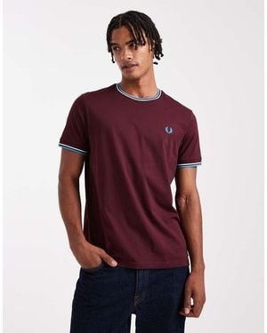 Fred Perry Twin Tipped T-Shirt - Red