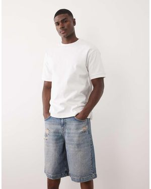 ASOS Mid Length Jorts - Blue