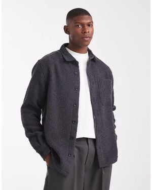 ASOS Boucle Overshirt - Blue