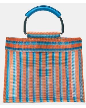 Pull&Bear Gestreepte Tote Tas - Blauw