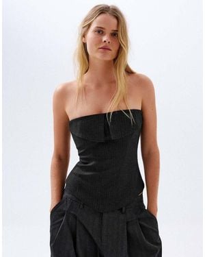 Bershka Bandeau Top - Black