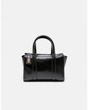 Stradivarius Borsetta Mini Con Chiusura A Clip Nera - Nero