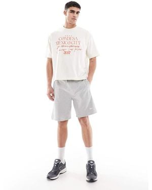Pull&Bear Stwd Jersey Shorts - White