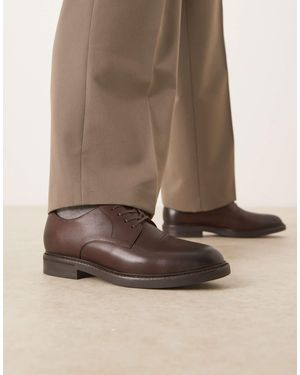 Polo Ralph Lauren – asher – derby-schuhe aus leder - Braun