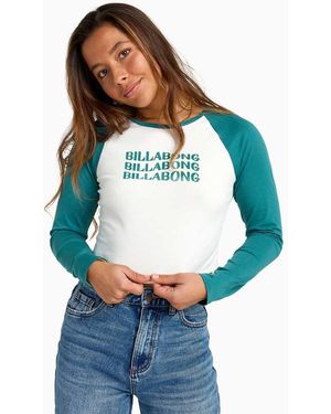 Billabong Beach Club Raglan T-Shirt - Blue