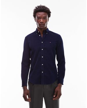 Tommy Hilfiger – polohemd aus cord - Blau