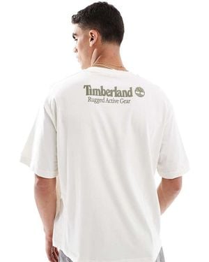 Timberland rugged Backprint T-shirt - White
