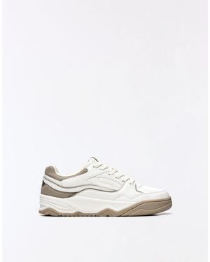 Bershka Baskets chunky style streetwear - Blanc