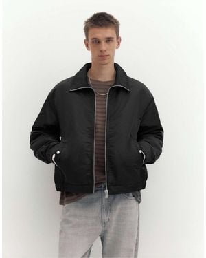 Pull&Bear Jacke mit hemdkragen - Schwarz