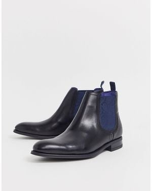 Ted Baker Travic Chelsea Boots Black Leather