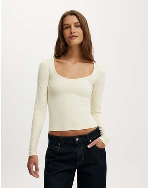 Cotton On Hold Me Long Sleeve - White