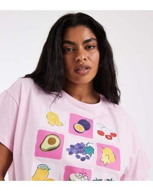 Pieces Plus Pieces Curve - Roze