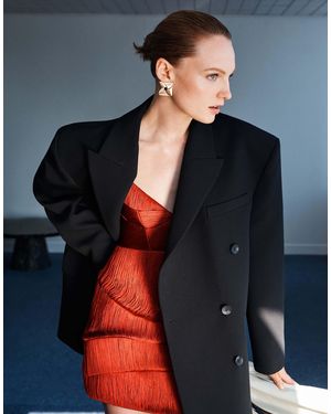 ASOS Minikleid mit einsätzen und fransen - Blau