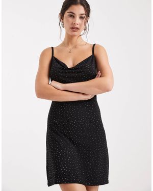 Pieces – kurzes trägerkleid - Schwarz