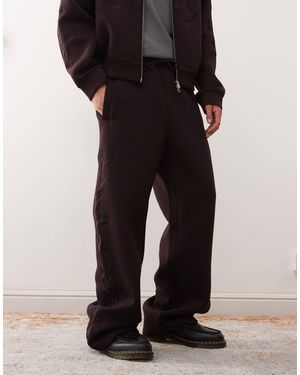 Weekday – simon – jogginghose aus neoprenartigem stoff - Schwarz