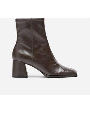 Stradivarius Bottines basiques à talon moyen es - Marron