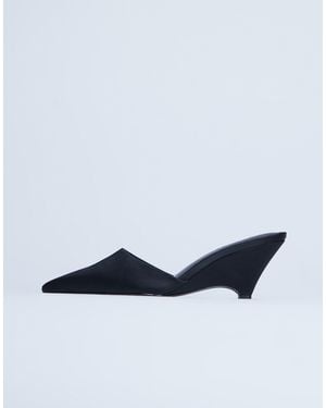 TOPSHOP Annie Wedge Closed Toe Shoes - Blue