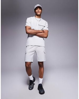 River Island Nylon Pocket Shorts - Blue