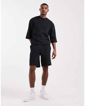 ASOS Oversized Longer Length Jersey Shorts - Blue