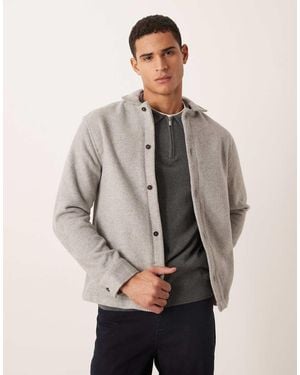 ASOS Wool Blend Overshirt - Grey