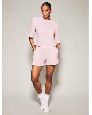 KBX Knickerbox Naomi Waffle Short Set - Pink