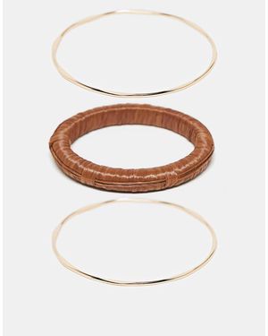 ASOS Pack Of Bangles - White