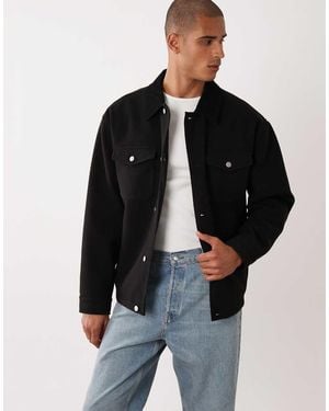 ASOS Oversized Barn Jacket - Black