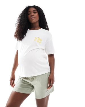 Mama.licious Mamalicious Maternity Under The Bump Shorts - White