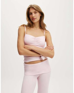 Cotton On Cotton On Sleep Recovery Picot Cami - Pink