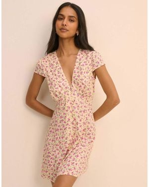 Nobody's Child Ditsy Floral Avery Mini Dress - Natural