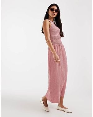 ONLY Sleeveless Midaxi Smock Dress - Pink