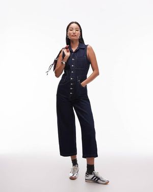 Levi's Mono Vaquero Azul Añil Sin Mangas De -Azul Marino