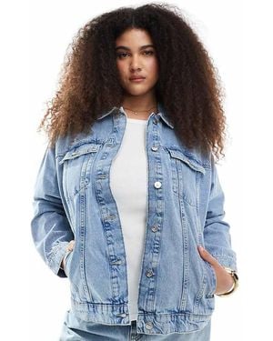ONLY Giacca Di Jeans Oversize Azzurra - Blu