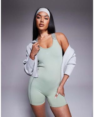 Nike Nike Pro Training Gym Life Swoosh Unitard - Grey
