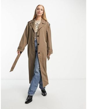 ONLY Longline Trench Coat - White