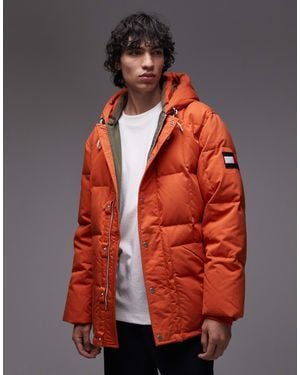 Tommy Hilfiger Square Baffle Down Parka - Red
