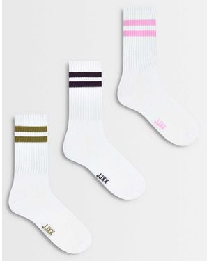 JJXX 3 Pack Sports Socks - White
