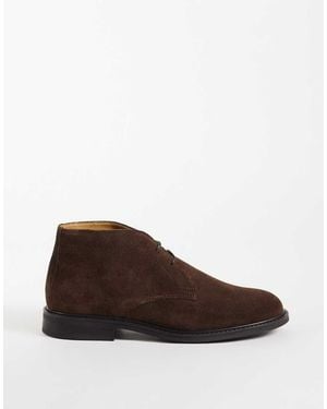 Mango 100% Suede Desert Boot - Brown