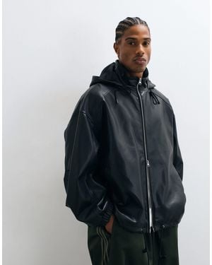 ASOS Leather Look Jacket - Blue