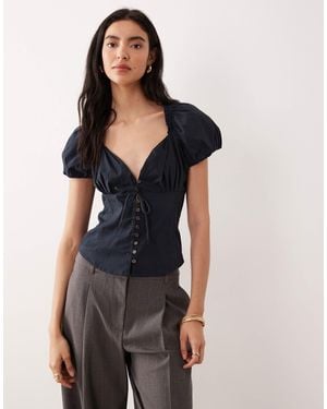 Free People – sommer-bluse - Blau