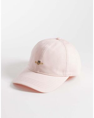 GANT Baseballpet Van Katoenen Keperstof Met Schildlogo - Roze