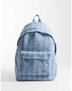 Lacoste Zaino Con Monogramma - Blu