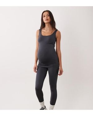 Mama.licious Mamalicious Maternity Seamless leggings Co-ord - Blue