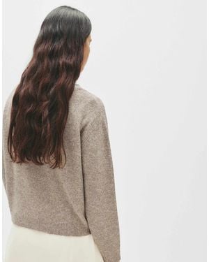 Pull&Bear – oversize-feinstrickpullover - Braun
