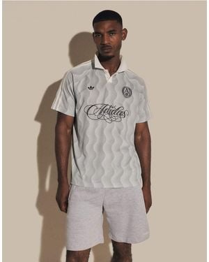 adidas Originals Summer Jersey With Script Logo - White