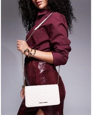 ALDO Chevron Quilted Crossbody Bag - Purple